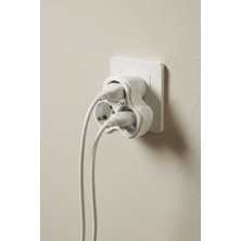 3'lü Grup Priz Golyat Papatya Yonca Fiş Priz Topraklı Çoklu Çoğaltıcı Kablosuz Üçgen Üçlü Pirizi