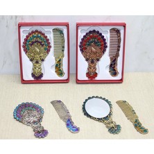 SiHako Tavuskuşu Ayna ve Tarak Seti Küçük Boy ALK4990