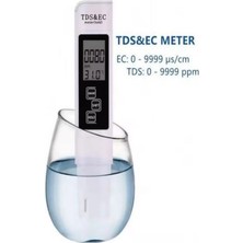 Roboqoq Ec & Tds Metre 3in1 Sıcaklık Ppm Μs Ölçer Dijital Su Kalite Ölçüm Cihazı - Akvaryum Tarım Içme Suyu