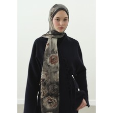 Fresh Marıelle Desenli Pamuk Viskon Şal Füme