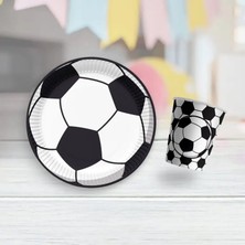Beşiktaş Temalı Karton Tabak Bardak Set 8 Tabak 8 Bardak