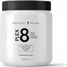 Perfect Shine Plex 8 Soğuk Sarılar Tonlar Için Turunculaşma Karşıtı Güçlendirici Profesyonel  Mavi Toz Açıcı 500GR