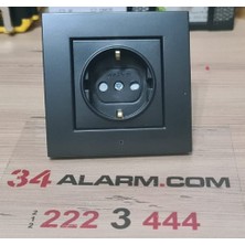 34 Alarm Siyah Priz - Bakıcı Kamerası