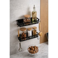 Yapışkanlı Plastik  Banyo ve Mutfak Rafı Düzenleyici - 2'li Set