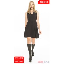 V32101 Varimed Premium Ccl2 Orta Basınç Diz Altı Açık Burun Kısa Boy Varis Çorabı