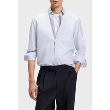 Boss % 100 Pamuk Regular Fit Düğmeli Yaka Logolu Gömlek Erkek Gömlek 50555966 531