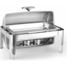 Biradlı Chafıng Dısh Roll Top 9 L