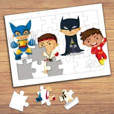 Asilmeydan Kahraman Çocuk Balosu Çocuklara Özel Puzzle Yapboz Tablo-SP411