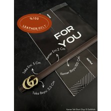 Fiori Hakiki Bombeli Deri Yazılı Kadın Kemeri, Pantolon Kemeri, Ceket Kemeri, Elbise Kemeri