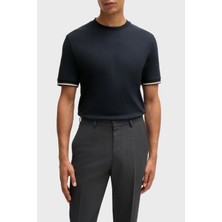 Boss Bisiklet Yaka Regular Fit Pamuklu Jarse T Shirt Erkek T Shirt 50501097 404