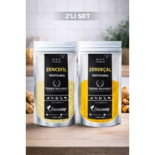 Tuvas Baharat Öğütülmüş Zencefil - Zerdeçal 2'li Set 100% Doğal & Katkısız (70GRX2)