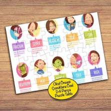 Asilmeydan Hastalanmış Çocuk Kolyajı 24 Parça Çocuklara Özel Yapboz Tablo-16138