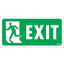İlk El Grup Ieg™ Exit Sol Uyarı Levhası 17,5X25 KOD:950