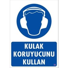 İlk El Grup Ieg™ Kulak Koruyucu Kullan Uyarı Levhası 25X35 Kod:35