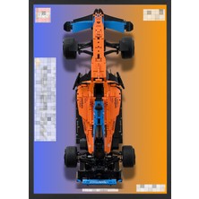 Brix Frames LEGO ® Technic F1® Mclaren Uyumlu Sergileme Çerçeveli Tablo
