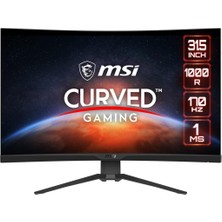 MSI Msı G322CQP 31.5" 1 Ms 2k Curved 170 Hz Oyuncu Monitörü Teşhir