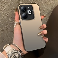 Hontinga Infinix Smart 8 Pro Smart 9 Uyumlu Kılıfı Silikon Kenar Sert Arka Düşüme Önleyici Basitlik Anti Düşme Kamera Korumali Telefon Kılıfı K1-0000