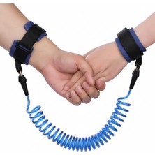 İhvan Online Hac Umre Çocuk Güvenlik Bilekliği Kayıp Önleyici Spiral Kordon - Mavi