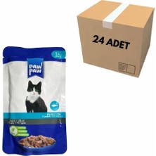 Paw Paw Pouch Balıklı 85 gr 24 Lü