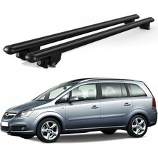 Today Auto Kanca Opel Zafira Kombi (2005-2007) Uyumlu Siyah Kilitli Ara Atkı 120CM Port Bagaj Tavan Barı