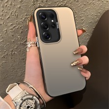 Hontinga Samsung Galaxy S25 Ultra 5g Uyumlu Kılıfı Silikon Kenar Sert Arka Düşüme Önleyici Basitlik Anti Düşme Kamera Korumali Telefon Kılıfı K1-0000