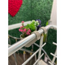 Ddtrend Yapay Çiçek ve Bitki Dahil Balkon Saksıda Aranjman Dekoratif Teras Çiçeği Anneler Günü Hediyesi