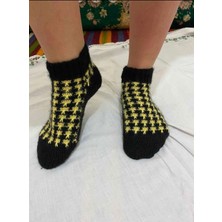 Farmlove El Örgüsü Çorap  - Kalın Desenli Sarı