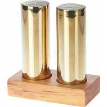 Atom Everest Büyük Yuvarlak 2'li Tuzluk Takımı Altın