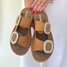 SEPET365 Hertas Vizon Nubuk Tokalı Terlik