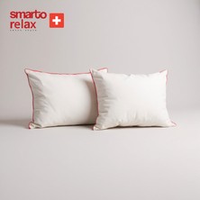 Smarto Relax 4'lü 70X55 cm Yatak Yastığı – Karışım Elyaf Dolgu,pamuklu Kumaş, Anti-Bakteriyel Büyük Boy