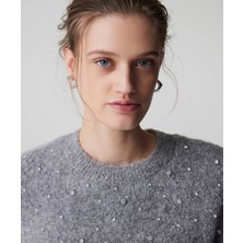 İpekyol Strass taş aksesuarlı triko IW6250050582005