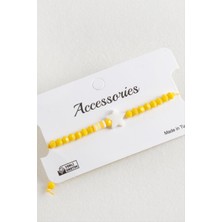 Datatek Yıldız Sedef Kristal Makrome Ip Bileklik