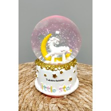 Datatek Unicorn Pilli Müzikli Işıklı Kar Küresi (Orta Boy)