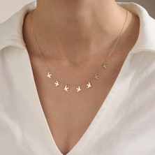 Gold Marley 14 Ayar “özgür Ruh” Altın Kolye