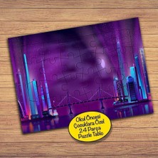 Asilmeydan Şehir Manzarası-Köprü 24 Parça Çocuklara Özel Yapboz Tablo-2840