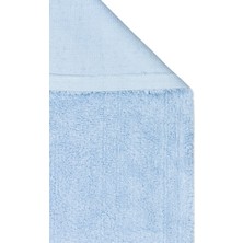 Akbel Halı Cotton Boon CBN Plain Mavi - Yıkanabilir Kaymaz Naturel Pamuk Bebek Halısı