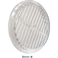 Şeffaf Kristal Görünümlü Cam Menfezi | Vidali Sabitlemeli Doğalgaz Pencere Havalandırma Izgarası