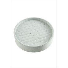 Datatek Yuvarlak Ahşap Anfora Kumaş Kelepçe Bileklik 20 cm