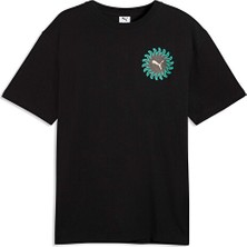 Puma Sunset Drıve Relaxed Tee Erkek Günlük Tişört 63439501 Siyah