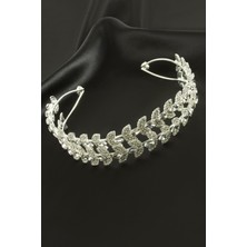 Datatek Oval Lüks Taşlı Gelin Tacı