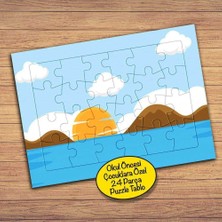 Asilmeydan Güneş-Deniz Manzarası 24 Parça Çocuklara Özel Yapboz Tablo-22530