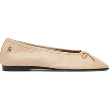 Tommy Hilfiger Soft Leather Ballerına Bow Babet