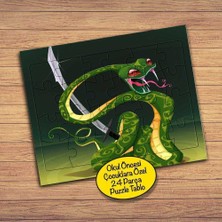 Asilmeydan Savaşçı Yılan 24 Parça Çocuklara Özel Yapboz Tablo-1196-277