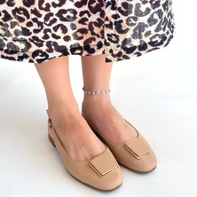 SEPET365 Canka Nude Cilt Babet Ayakkabı