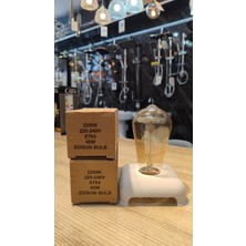 Edson 5'li Edison 40W E27 ST64 3200K Uzun Flament LED Ampul Rustik Ampul