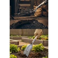 Metal Faraş Çöp Küreği Ağaç Saplı | Kömür-Köz-Soba-Ateş-Mangal-Sıvacı Küreği