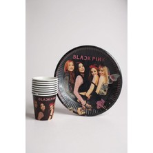 Cadde Süs Blackpink Temalı Tabak Bardak 8'li Set