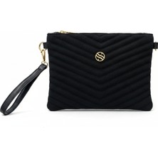 Sanmorris Kadın Suni Deri Ayarlanabilir Çapraz ve El Askılı Portföy, Clutch Çanta