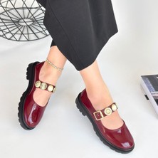 SEPET365 Okira Bordo Rugan Oxford Ayakkabı