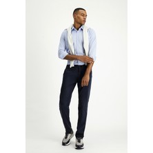 Kiğılı Uzun Kol Slim Fit Dar Kesim Desenli Klasik Pamuklu Kolay Ütülenebilir Gömlek